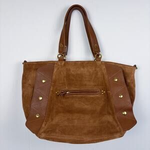 Jerome Dreyfuss Roger Suede Bag in Tobac